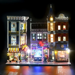 GEAMENT Verbesserte Version LED-Licht-Set für Stadtleben (Creator Expert Assembly Square) - Kompatibel mit 10255 Lego Bauset (Lego Modell Nicht enthalten) - 1