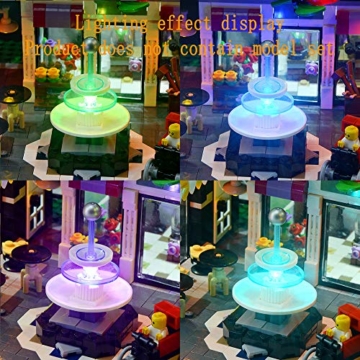 GEAMENT Verbesserte Version LED-Licht-Set für Stadtleben (Creator Expert Assembly Square) - Kompatibel mit 10255 Lego Bauset (Lego Modell Nicht enthalten) - 4