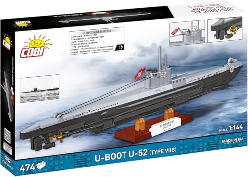 COBI Deutsches U-Boot U-52 Typ VIIB (COBI-4852) Box Rückseite