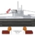 COBI Deutsches U-Boot U-52 Typ VIIB (COBI-4852)