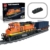 Güterzug Bausteine Zug Elektrisch Burlington Eisenbahn bausatz (1065 Teile) - 1