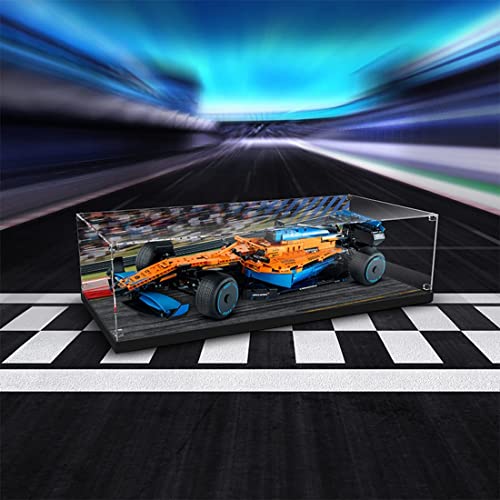 Havefun Acryl Vitrine Kompatibel Mit Lego 42141 Mclaren Formel 1 Rennwagen, Schaukasten Showcase Staubdichte Display Case für Lego 42141 - Nicht Enthalten Modellbausatz - 2