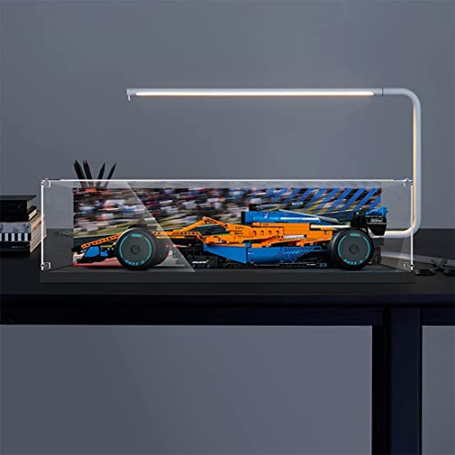 Havefun Acryl Vitrine Kompatibel Mit Lego 42141 Mclaren Formel 1 Rennwagen, Schaukasten Showcase Staubdichte Display Case für Lego 42141 - Nicht Enthalten Modellbausatz - 4
