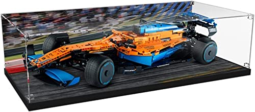 Havefun Acryl Vitrine Kompatibel Mit Lego 42141 Mclaren Formel 1 Rennwagen, Schaukasten Showcase Staubdichte Display Case für Lego 42141 - Nicht Enthalten Modellbausatz - 1