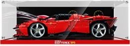 Havefun Acryl Vitrine Kompatibel Mit LEGO 42143 Technic Ferrari Daytona SP3, Schaukasten Showcase Staubdichte Display Case für LEGO 42143 - Nicht Enthalten Modellbausatz - 1