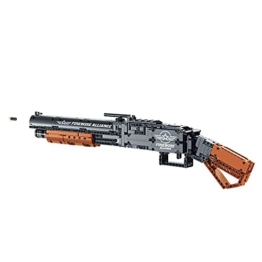 Havefun Technik Schießwaffe Bausteine, Technik M1897 Winchester Schrotflinte Bausatz Modell mit Schussfunktion, 791+ Klemmbausteine Gewehr Waffen Bauset Konstruktionspielzeug Kompatibel mit Lego - 1