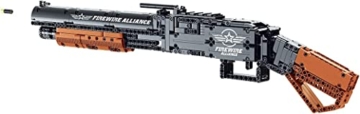 Havefun Technik Schießwaffe Bausteine, Technik M1897 Winchester Schrotflinte Bausatz Modell mit Schussfunktion, 791+ Klemmbausteine Gewehr Waffen Bauset Konstruktionspielzeug Kompatibel mit Lego - 4