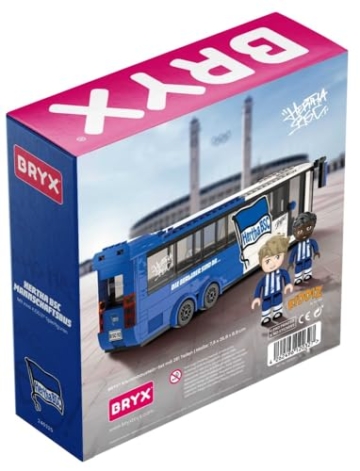 Hertha BSC Berlin 3D Bausteinsatz Mannschaftsbus BAU-Set BRYX-Steine HBSCB - 5
