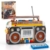 HIGH GODO Klassische Vintage Radio Klemmbausteine,554 Teile Retro Radio Mini Bausteine Klassisches Heimdekoration Radio Modellbausatz Kreative Geschenks für Erwachsene or Jugendliche - 1