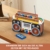 HIGH GODO Klassische Vintage Radio Klemmbausteine,554 Teile Retro Radio Mini Bausteine Klassisches Heimdekoration Radio Modellbausatz Kreative Geschenks für Erwachsene or Jugendliche - 7