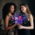HiWEEGO Blumen Bauset - 17 Blume Blumenstrauß Bausteine mit LED, 887 Teile Kunstblumen Bausatz Spielzeug, Lila Rosen Botanik Kollektion, Home Deko Erwachsene und Frauen - 4