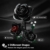 HiWEEGO Blumen Rosen Bausatz mit LED Licht, 232 Teile Schwarzer Rosenstrauß, 3.6MM Blumenstrauß Baustein Spielzeug, Botanische Kollektion Valentinstagsgeschenk für Mädchen, Erwachsene und Frauen - 3