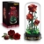 HiWEEGO Blumen Rosen Bausatz mit LED Licht Burgunderrot Rosenstrauß 3.6MM - 1