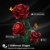 HiWEEGO Blumen Rosen Bausatz mit LED Licht Burgunderrot Rosenstrauß 3.6MM - 3