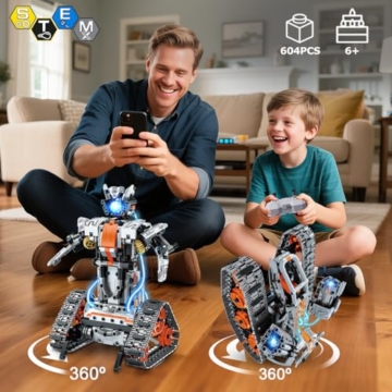 HiWEEGO Kinder Technik Roboter mit LED Licht für Jungen und Mädchen 6–12 - 3