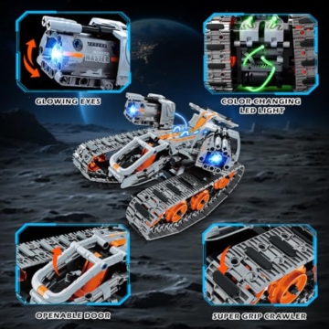 HiWEEGO Kinder Technik Roboter mit LED Licht für Jungen und Mädchen 6–12 - 5