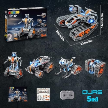 HiWEEGO Kinder Technik Roboter mit LED Licht für Jungen und Mädchen 6–12 - 9