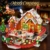 HOGOKIDS 2026 Adventskalender Lebkuchenhaus Achterbahn-Bausatz mit Licht - 3