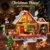 HOGOKIDS 2026 Adventskalender Lebkuchenhaus Achterbahn-Bausatz mit Licht - 5