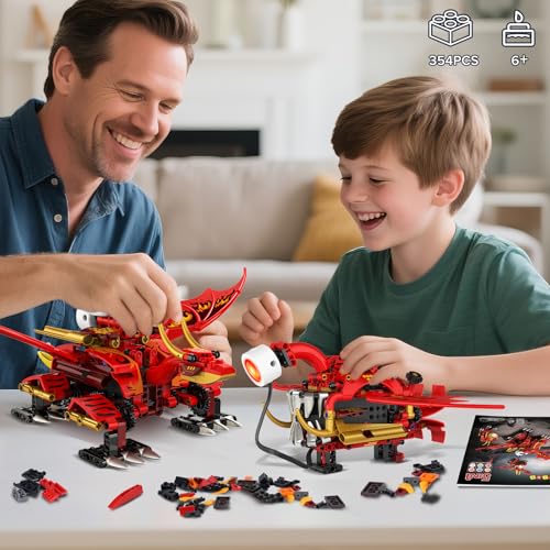 HOGOKIDS 5-in-1-Drachenroboter-Bauspielzeug SC8817 Geschenk für Jungen