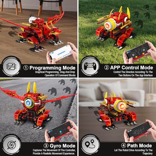 HOGOKIDS 5-in-1-Drachenroboter-Bauspielzeug SC8817 Teile