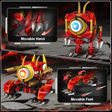 HOGOKIDS 5-in-1-Drachenroboter-Bauspielzeug SC8817