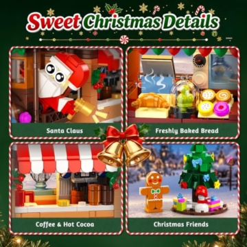 HOGOKIDS Adventskalender 2026 Lebkuchen-Zug Bausteinset mit LED für Kinder - 6