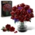 HOGOKIDS Blumen Rote Rosen Bausatz – 15 Burgunderrote Rose Ostergeschenk, 330 Teile Blumenstrauß Bauset Botanische Bausteine Künstliche Spielzeug Heimdekoration für Erwachsene Kinder 8+ Jahren - 1
