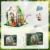 HOGOKIDS Blumenhaus Bausatz mit LED, Gewächshaus Bauklötze Mint Pflanzen und Tiere, kreatives STEM Konstruktionsspielzeug, Geburtstagsgeschenk für Mädchen im Alter von 6-12+ Jahren Erwachsener - 8
