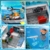 HOGOKIDS City Schwimmfähiges Boot Baukasten mit LED Licht - Spaß Arctic Explorer Schiffs Baustein Ozean Exploration mit Hubschrauber U-Boot Geburtstags Geschenk für 6+ Jahre alte Jungen Mädchen Kinder - 6