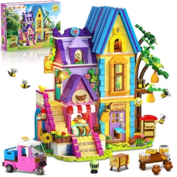 HOGOKIDS Friends Mädchen Backset Bauspielzeug mit LED-Licht für Kinder - 1