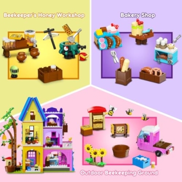 HOGOKIDS Friends Mädchen Backset Bauspielzeug mit LED-Licht für Kinder - 3