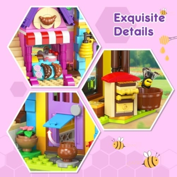 HOGOKIDS Friends Mädchen Backset Bauspielzeug mit LED-Licht für Kinder - 5