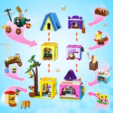 HOGOKIDS Friends Mädchen Backset Bauspielzeug mit LED-Licht für Kinder - 8