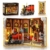 HOGOKIDS Magischer Bahnhof Book Nook Bauspielzeug Set mit LED, 1300 Pcs Buchstützen-Bausteinsatz für Bücherregal, Heimdekoration, DIY Booknook Geschenke für Erwachsene, Jungen Mädchen ab 10 Jahren - 1