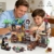 HOGOKIDS Piratenhafen Bauset mit LED, 3 Darstellungsmodi Piratenschiff-Haus-Bauspielzeug, kreatives STEM Konstruktionsspielzeug, Ostergeschenk Geburtstagsgeschenk für Jungen im Alter von 6-12 Jahren - 2