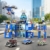 HOGOKIDS Polizeistation Bausatz – City-Polizei Baustein-Spielzeug für Jungen mit Hubschrauber, Motorrad, Auto Pädagogisches Konstruktionsspielzeug Kreativ-Geschenk für Kinder Jungen ab 6-10+ Jahren - 3
