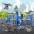 HOGOKIDS Polizeistation Bausatz – City-Polizei Baustein-Spielzeug für Jungen mit Hubschrauber, Motorrad, Auto Pädagogisches Konstruktionsspielzeug Kreativ-Geschenk für Kinder Jungen ab 6-10+ Jahren - 6