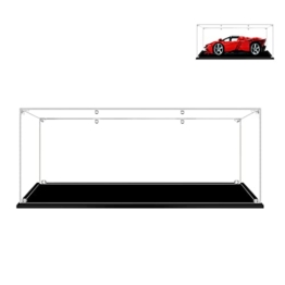 Hosdiy Acryl Vitrine Schaukasten für (Ferrari Daytona SP3) Modell - Kompatible mit LEGO 42143 - Vitrine (Nur Vitrine, Ohne Bausteine Modell) - 1