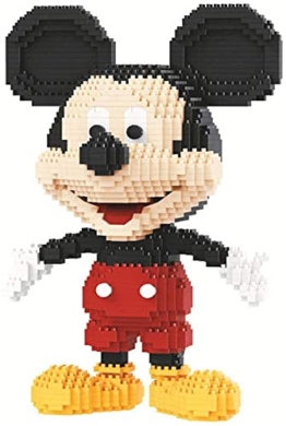 HYJYXQ Mouse Bausteine, Classic Cartoon Block Figuren Ziegel Spielzeug, Angehobene Hand Puppe Nano Micro Blocks 3D Puzzle DIY Spielzeug Modell, Geeignet Für Kinder (1831 Stück) - 1
