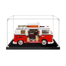 icuanuty Acryl Vitrine für LEGO 10220 - VW T1 Campingbus, Staubdichte Vitrine für Modelle Sammlerstücke (Nur Vitrine) - 1