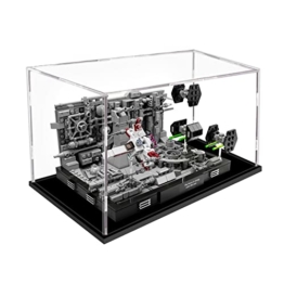 icuanuty Acryl Vitrine für LEGO 75329 Death Star Trench Run, Staubdichte Vitrine für Modelle Sammlerstücke (Nur Vitrine) - 1
