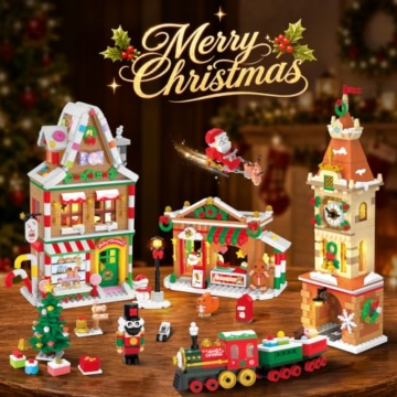 INSOON 2026 Adventskalender Weihnachtsstadt Mini Bauspielzeug mit Licht - 6