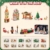 INSOON 2026 Adventskalender Weihnachtsstadt Mini Bauspielzeug mit Licht - 7