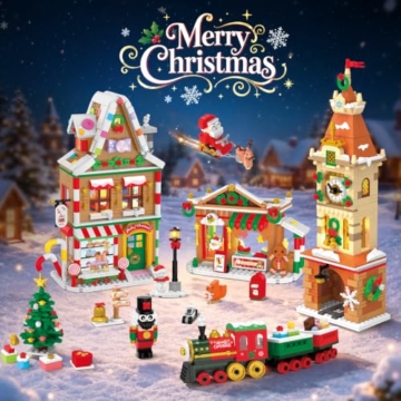 INSOON 2026 Adventskalender Weihnachtsstadt Mini Bauspielzeug mit Licht - 8