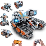 INSOON 5-in-1 Technik Roboter Bauspielzeug mit Licht, APP & Ferngesteuerter - 1