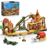 INSOON Achterbahn mit Grubenbahn – Wildwest-Action
