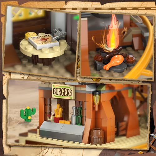 INSOON Achterbahn mit Grubenbahn – Wildwest-Action