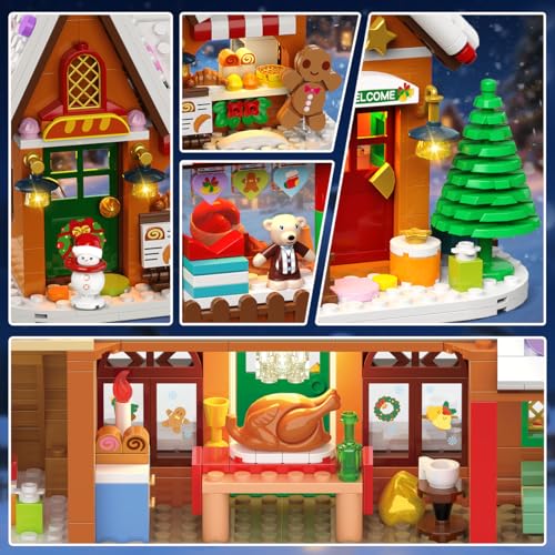 INSOON Adventskalender 2025 Lebkuchenhaus Mini Bauspielzeug