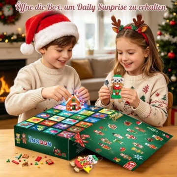 INSOON Adventskalender 2026 Lebkuchen-Weihnachtsanhänger Bauset für Kinder - 6
